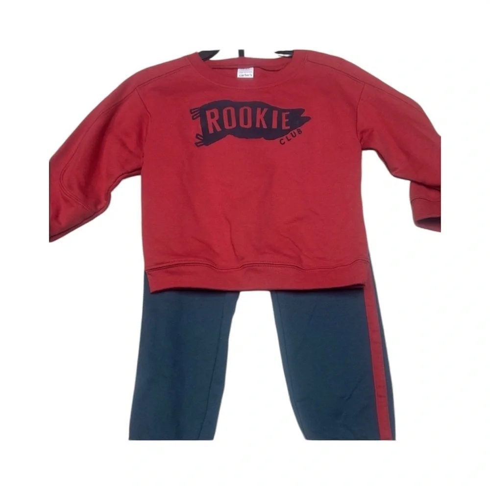 Carter's Red and Blue Sweatpants Set